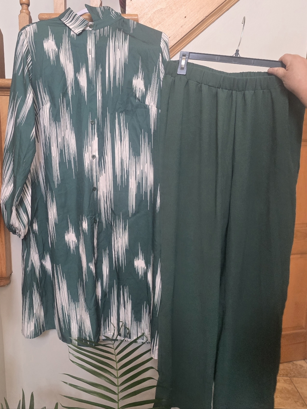 Green 2-Piece Matching Set